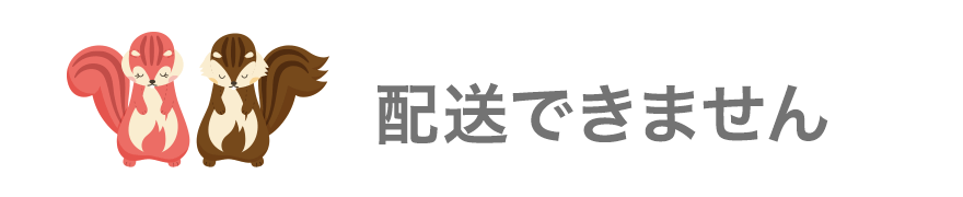 配送できません